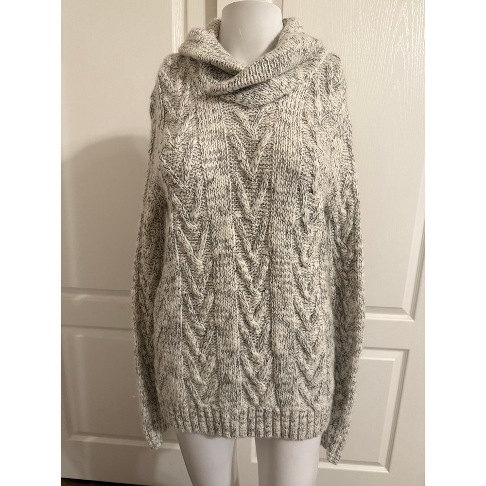 Express Chunky Knit Cowl Neck Cable Knit Sweater XS
